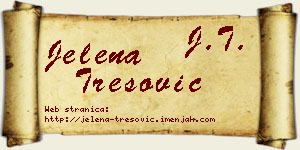 Jelena Tresović vizit kartica